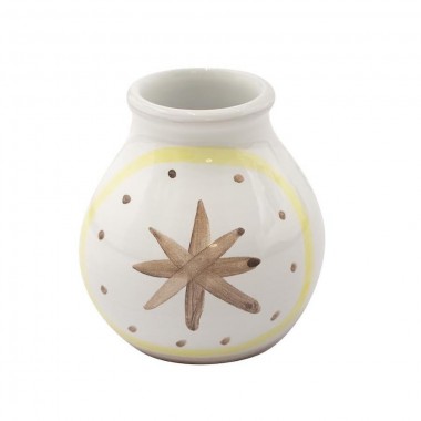 Sicilian Ceramic Vase Lovers Folk VS539FKE De Simone Pottery Sicilian Ceramic Vase Lovers Folk VS539FKE De Simone Pottery